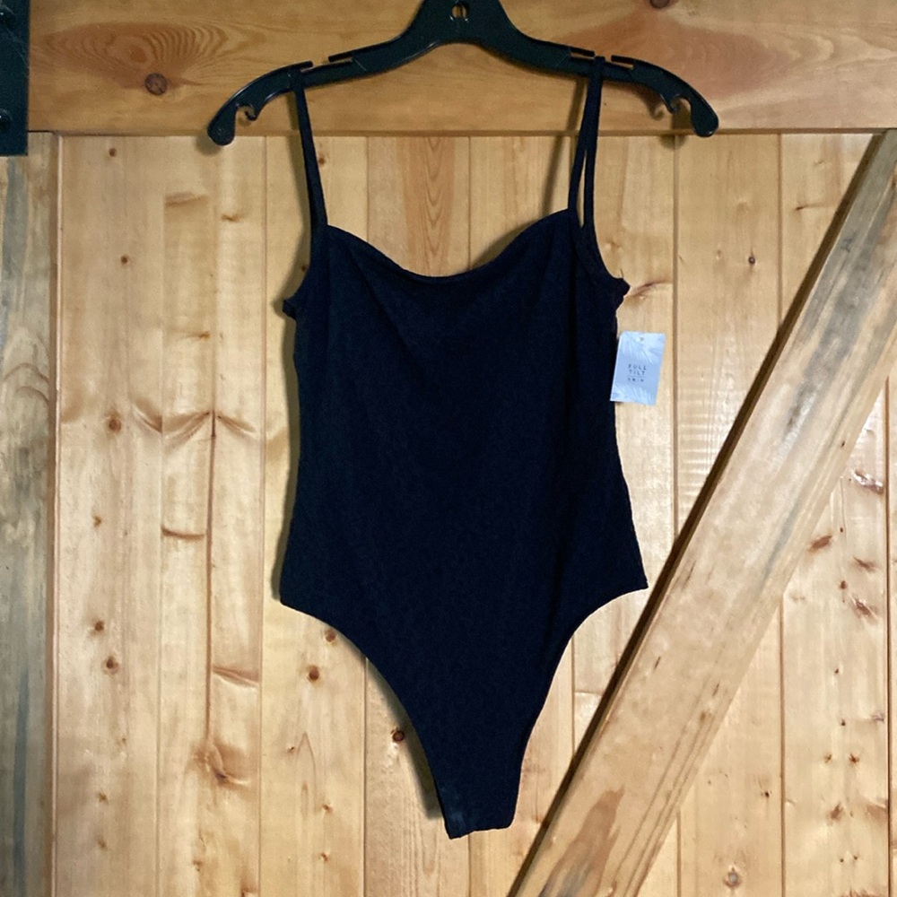 Full Tilt High Hip Low Back Leopard Swimsuit